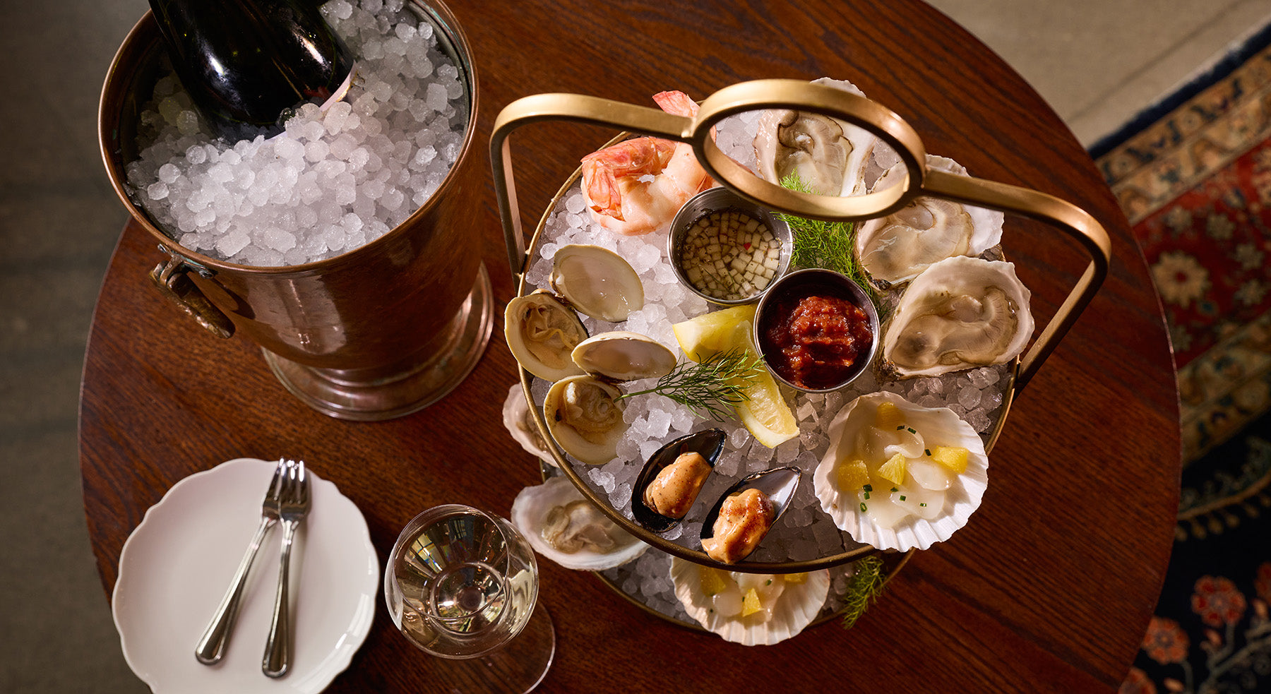 The Seafood Plateau at Klocke Estate restaurant